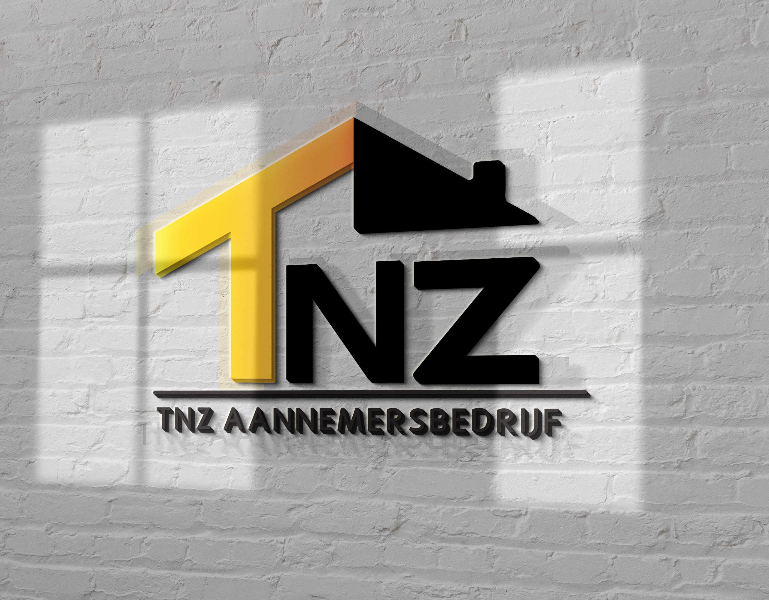 Een mockup logo
